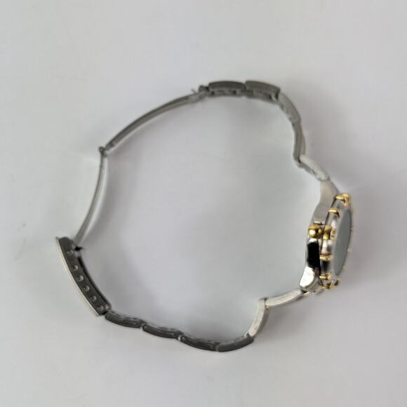 Fossil AM-2956 Womens Wrist Watch 1994 Green Silver NEEDS BATTERY Authentic Case - Picture 4 of 15